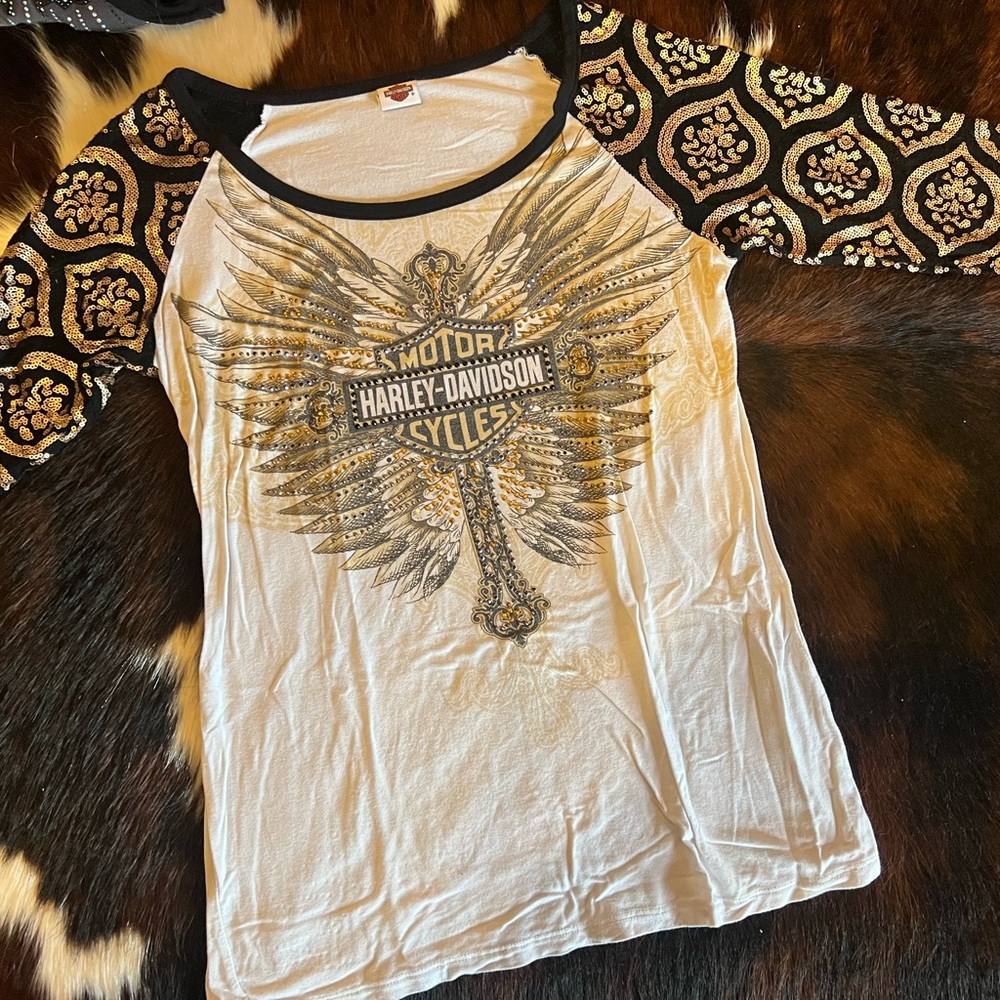 Medium Harley Rhinestone shirt